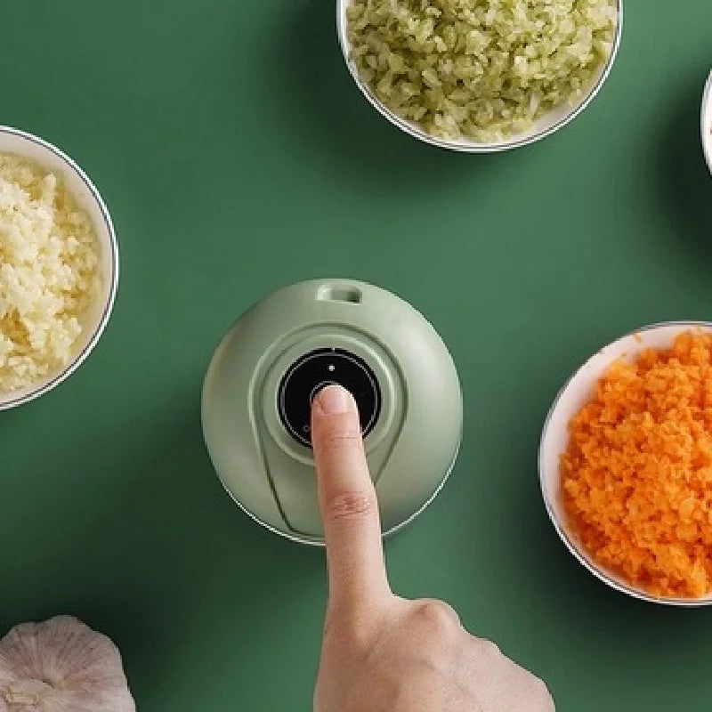 Mini Processador Elétrico de Alimentos Portátil