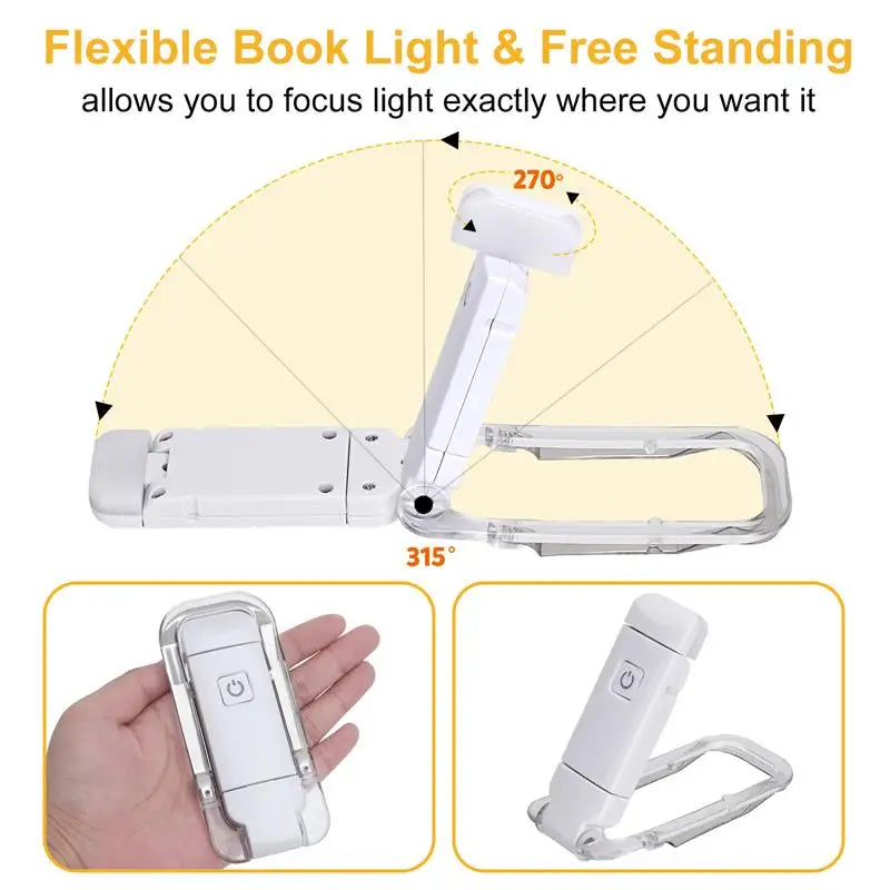 Led usb recarregável Book Light