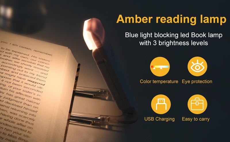 Led usb recarregável Book Light